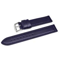Ремешок для часов натуральная кожа синий 22 мм C22-22blueXL