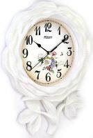 Настенные часы Mirron роза белые S75ABB