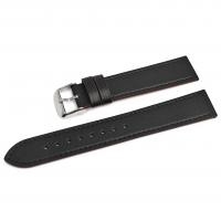 Ремешок для часов натуральная кожа черный 16 мм C21-16black-XL