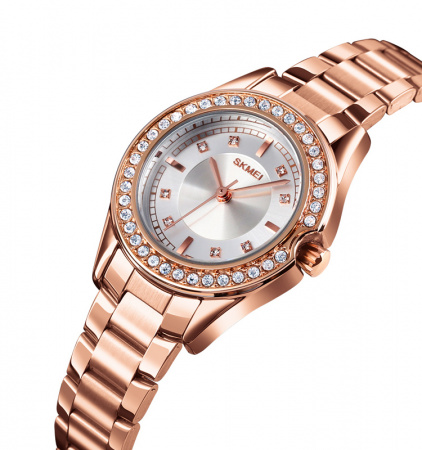 Часы наручные Skmei женские кварцевые 1534rose-gold