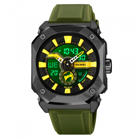 Часы наручные Skmei мужские электронные спортивные 2272black-green