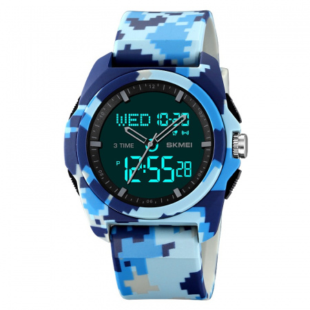 Часы наручные Skmei мужские электронные спортивные 2199blue-camo