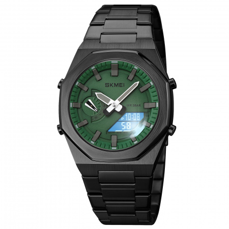 Часы наручные Skmei мужские электронные спортивные 1816black-green-white