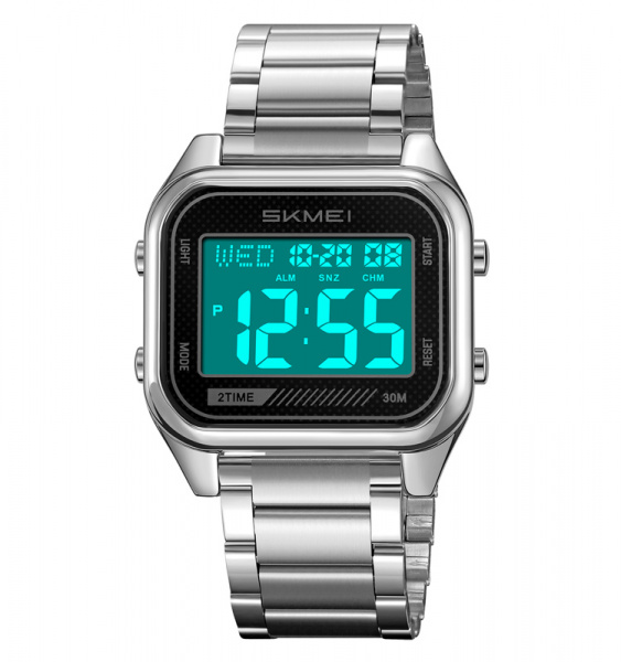 Часы наручные Skmei мужские электронные спортивные 2478silver-white