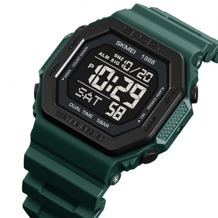 Часы наручные Skmei мужские электронные спортивные 1988dark-green