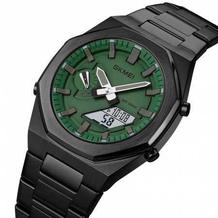 Часы наручные Skmei мужские электронные спортивные 1816black-green-white