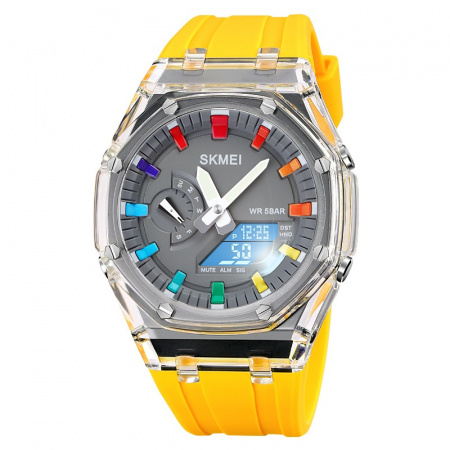 Часы наручные Skmei мужские электронные спортивные 2100yellow