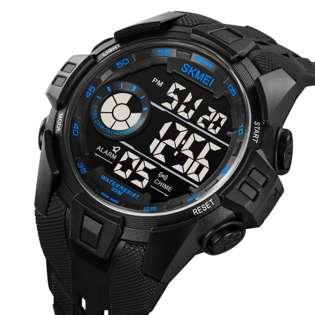 Часы наручные Skmei мужские электронные спортивные 2123blue