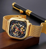 Часы наручные Skmei мужские механические с автоподзаводом 9184gold-black