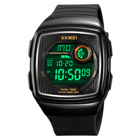Часы наручные Skmei мужские электронные 2208black-gold