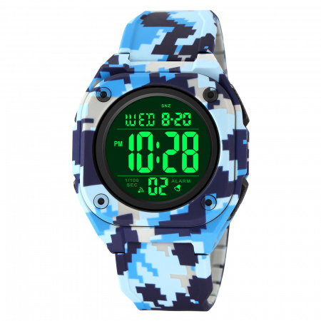 Часы наручные Skmei мужские электронные спортивные 2160blue-camo