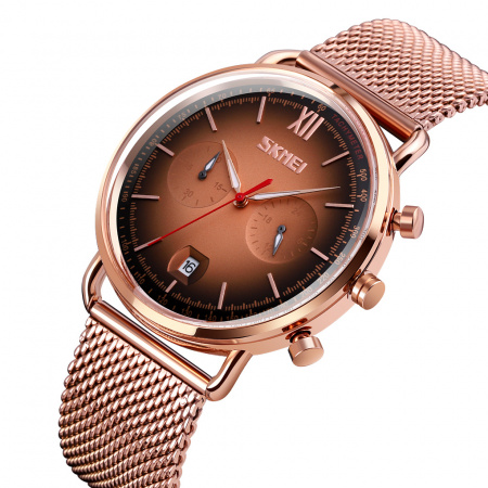 Часы наручные Skmei мужские кварцевые 9206rose-gold