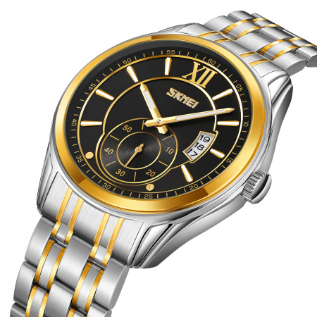 Часы наручные Skmei мужские кварцевые 9319gold-black