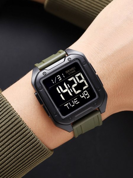 Часы наручные Skmei мужские электронные 2128green