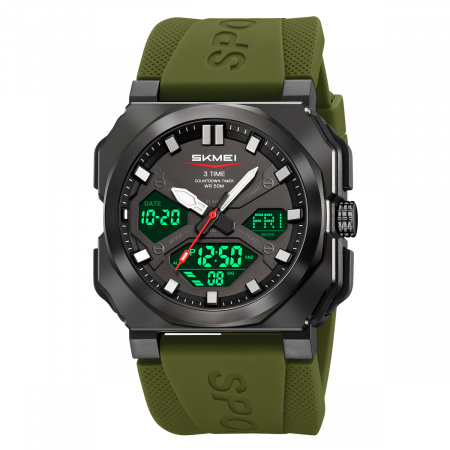 Часы наручные Skmei мужские электронные спортивные 2418green