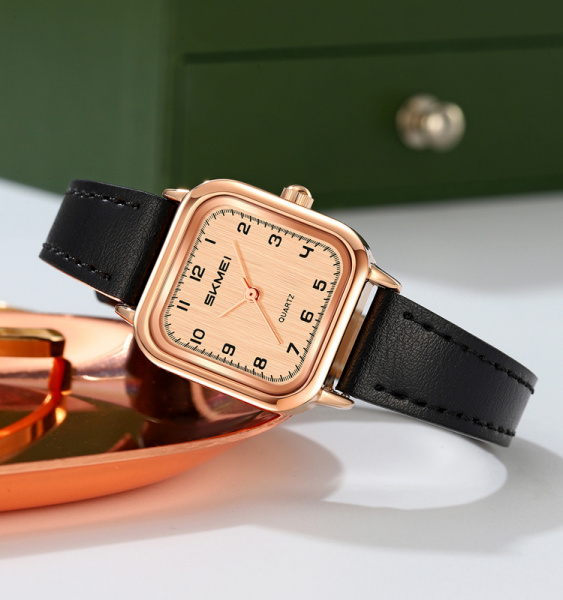 Часы наручные Skmei женские кварцевые 2579rose-gold-black