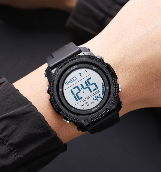 Часы наручные Skmei мужские электронные спортивные 2449black-white