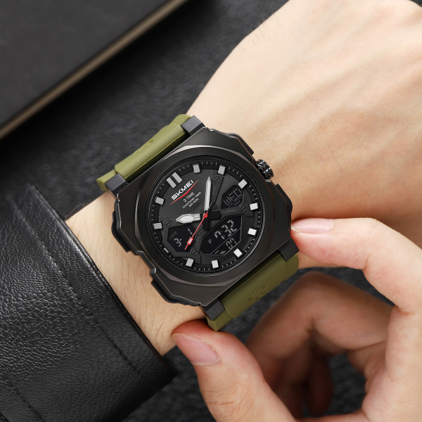 Часы наручные Skmei мужские электронные спортивные 2418green