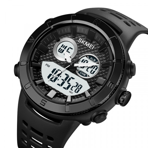 Часы наручные Skmei мужские электронные спортивные 2014black-white