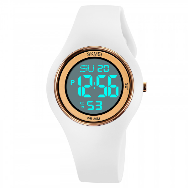 Часы наручные Skmei женские электронные спортивные 2026white