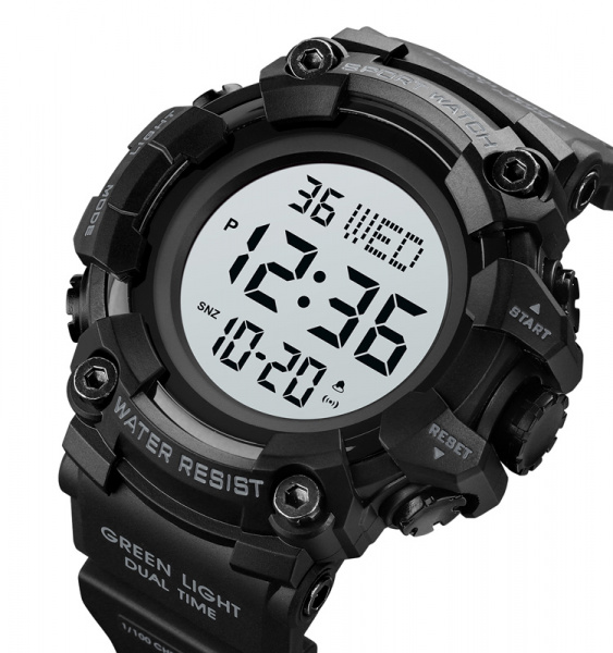 Часы наручные Skmei мужские электронные спортивные 1968black-white