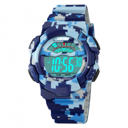 Часы наручные Skmei мужские электронные спортивные 2153blue-camo