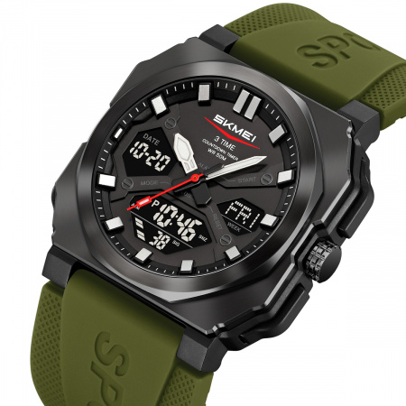 Часы наручные Skmei мужские электронные спортивные 2418green