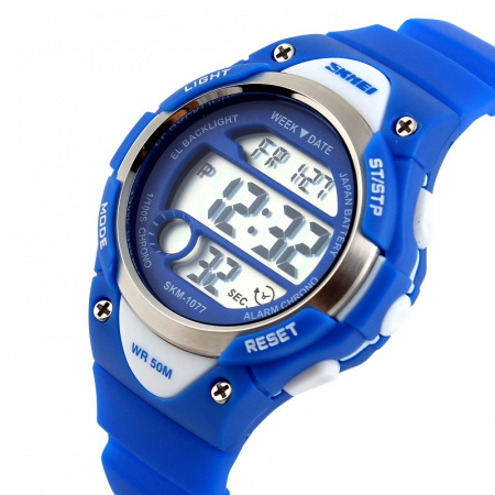 Часы наручные Skmei детские электронные спортивные 1077dg-blue
