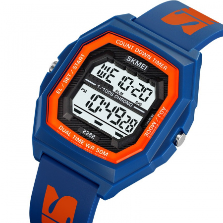 Часы наручные Skmei мужские электронные 2282blue-orange