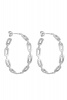 Серьги кольца в виде цепей 5024-1 DK