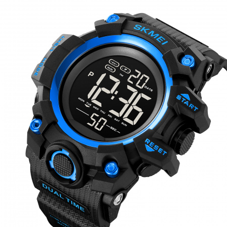 Часы наручные Skmei мужские электронные спортивные 2140blue